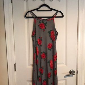 Discreet Floral Maxi Dress